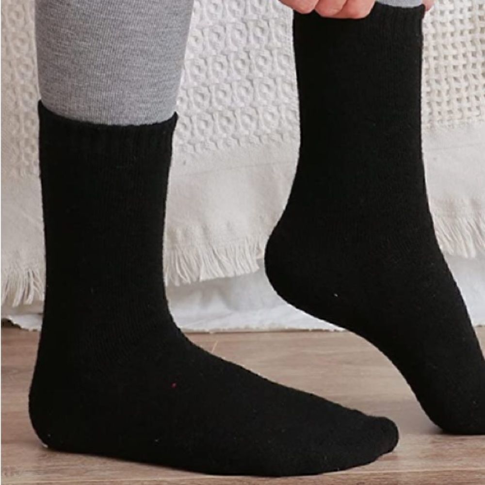 Neutral Merino Wool Blend Socks - Picture 3 of 6